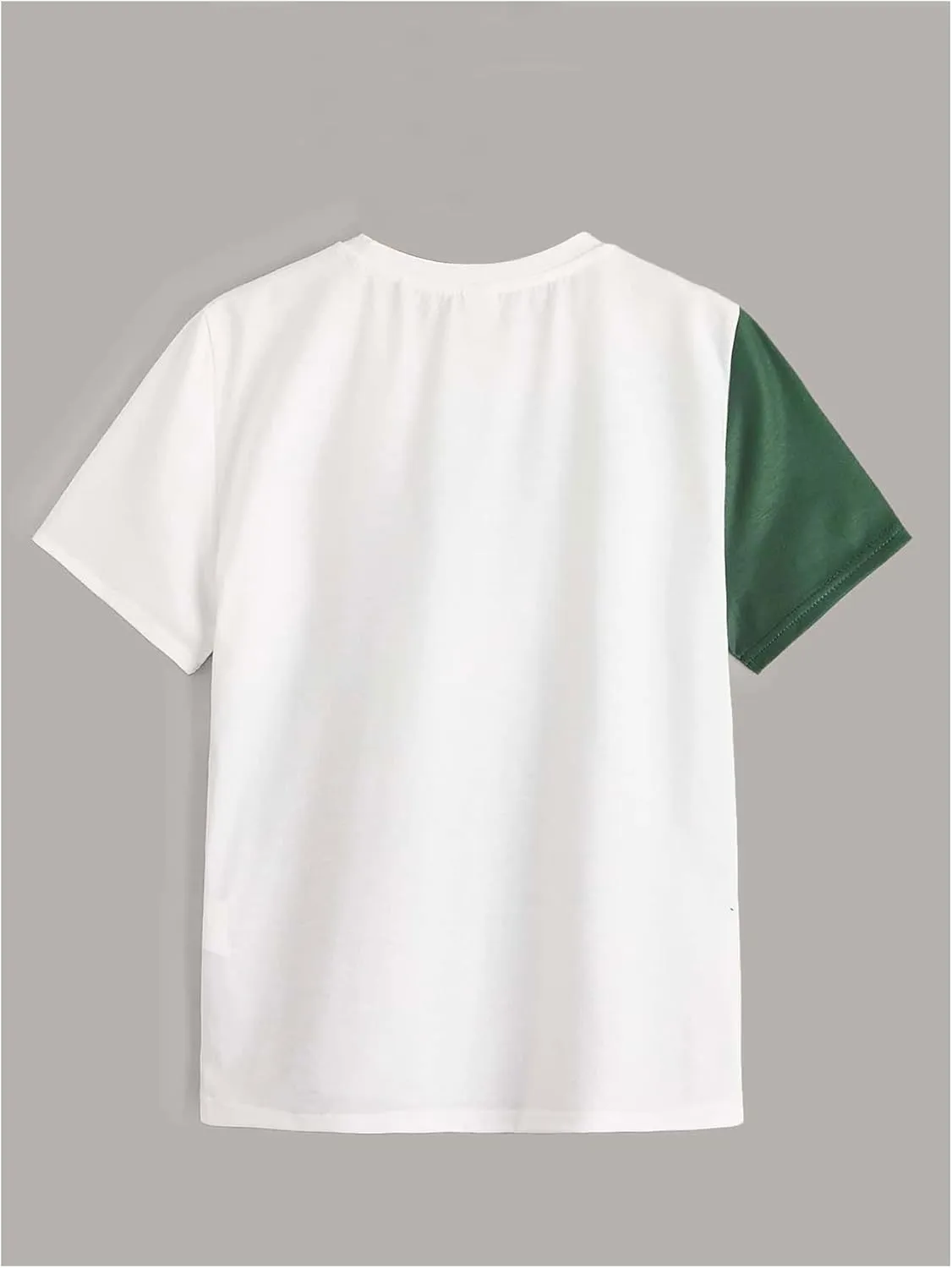 Boy's Letter Graphic Crewneck Tee Shirt Short Sleeve Drop Shoulder Cool Tops