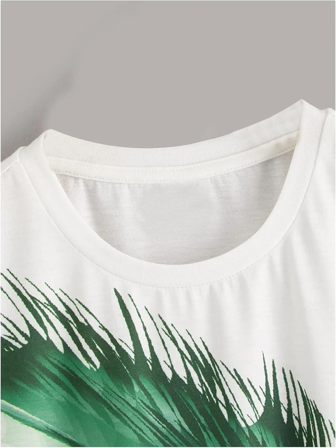 Boy's Letter Graphic Crewneck Tee Shirt Short Sleeve Drop Shoulder Cool Tops
