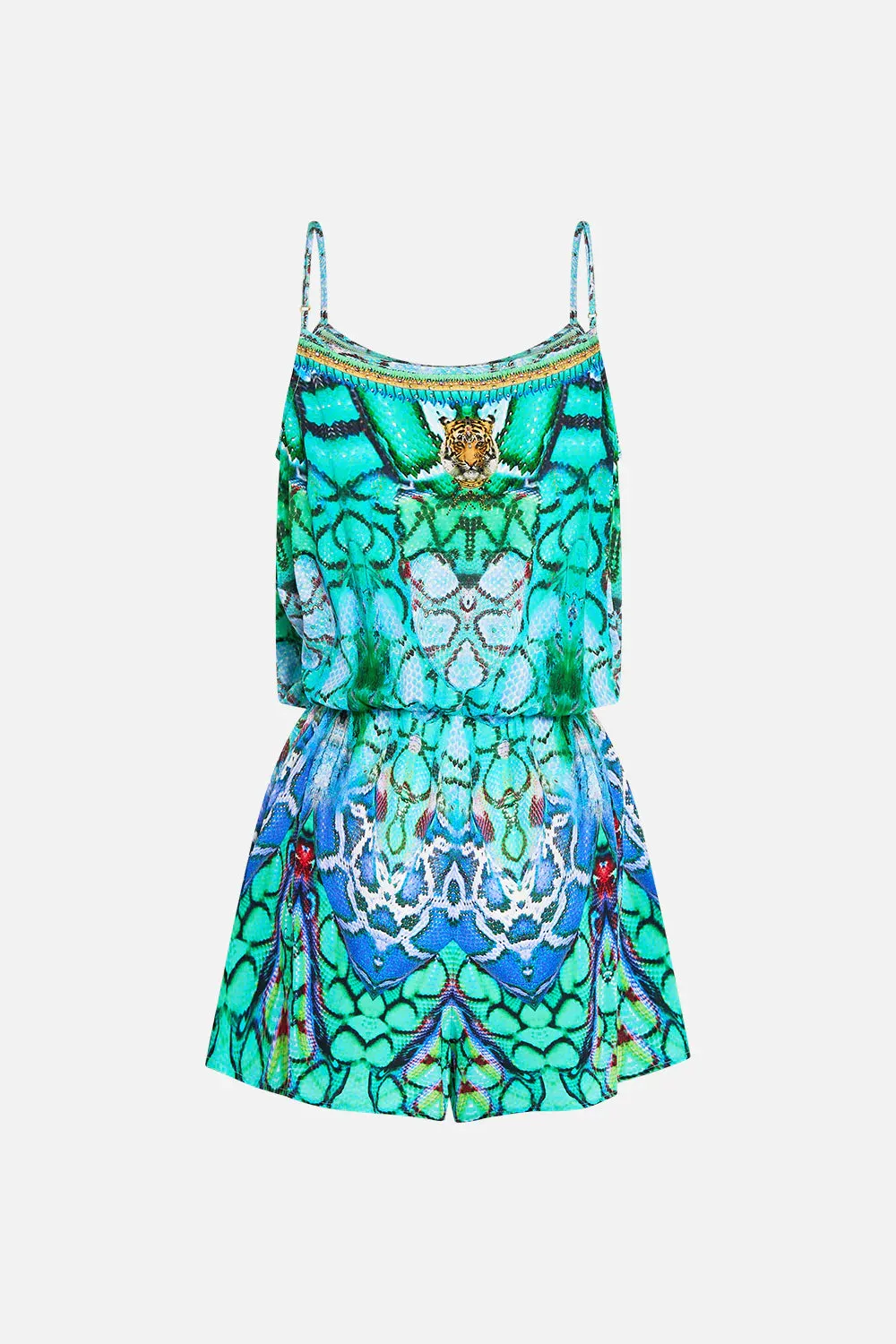 CAMILLA LAND OF WONDER SHOESTRING STRAP PLAYSUIT