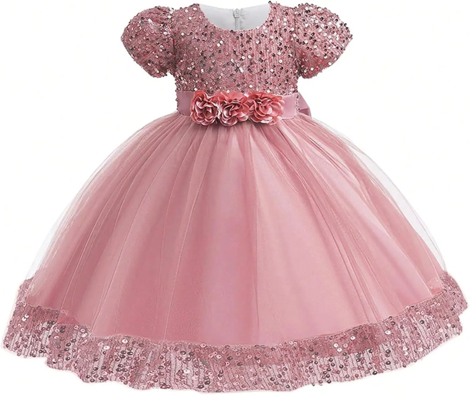 Cichic Elegant Girls' Special Occasion Dress Princess Dresses for Kids 5-6 Years Old Light Purple