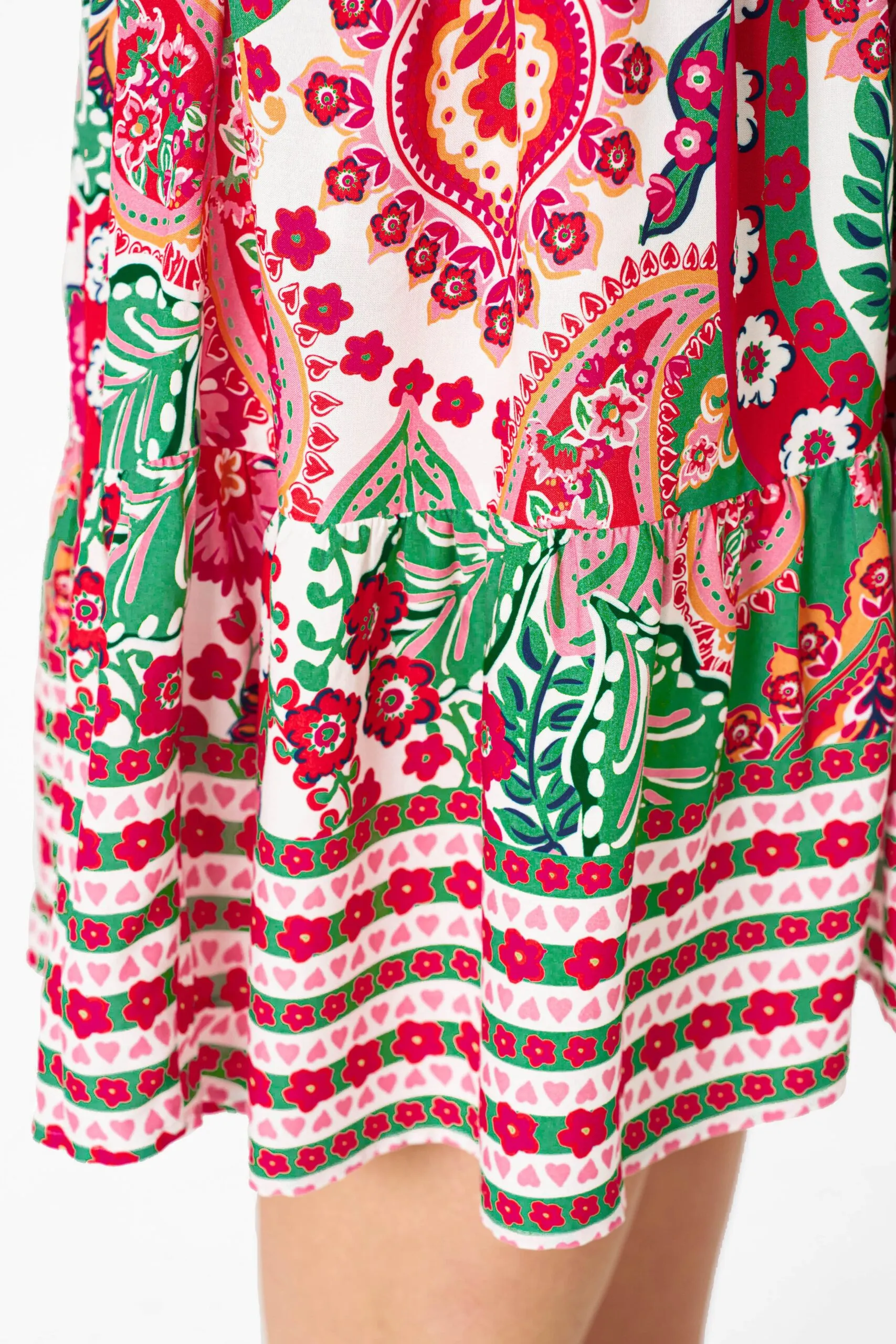 Connor Dress Red Print