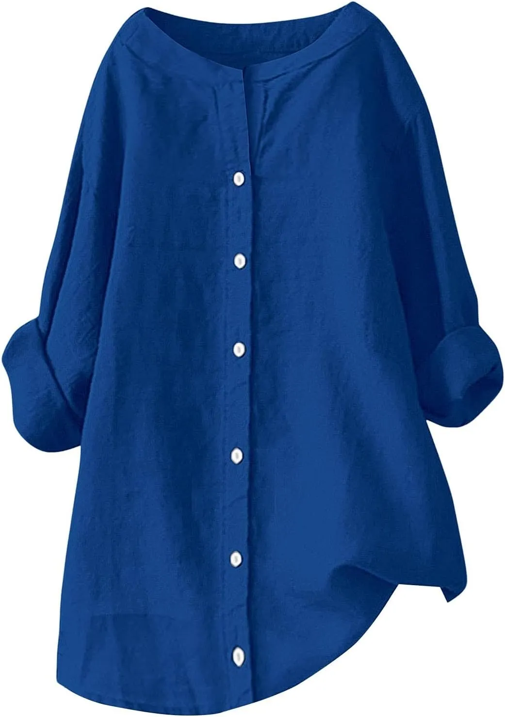 Cotton Line Shirts for Women Long Sleeve Lapel Button Down Tops Summer Loose Causal Sun Shirts Light Workout Outfits