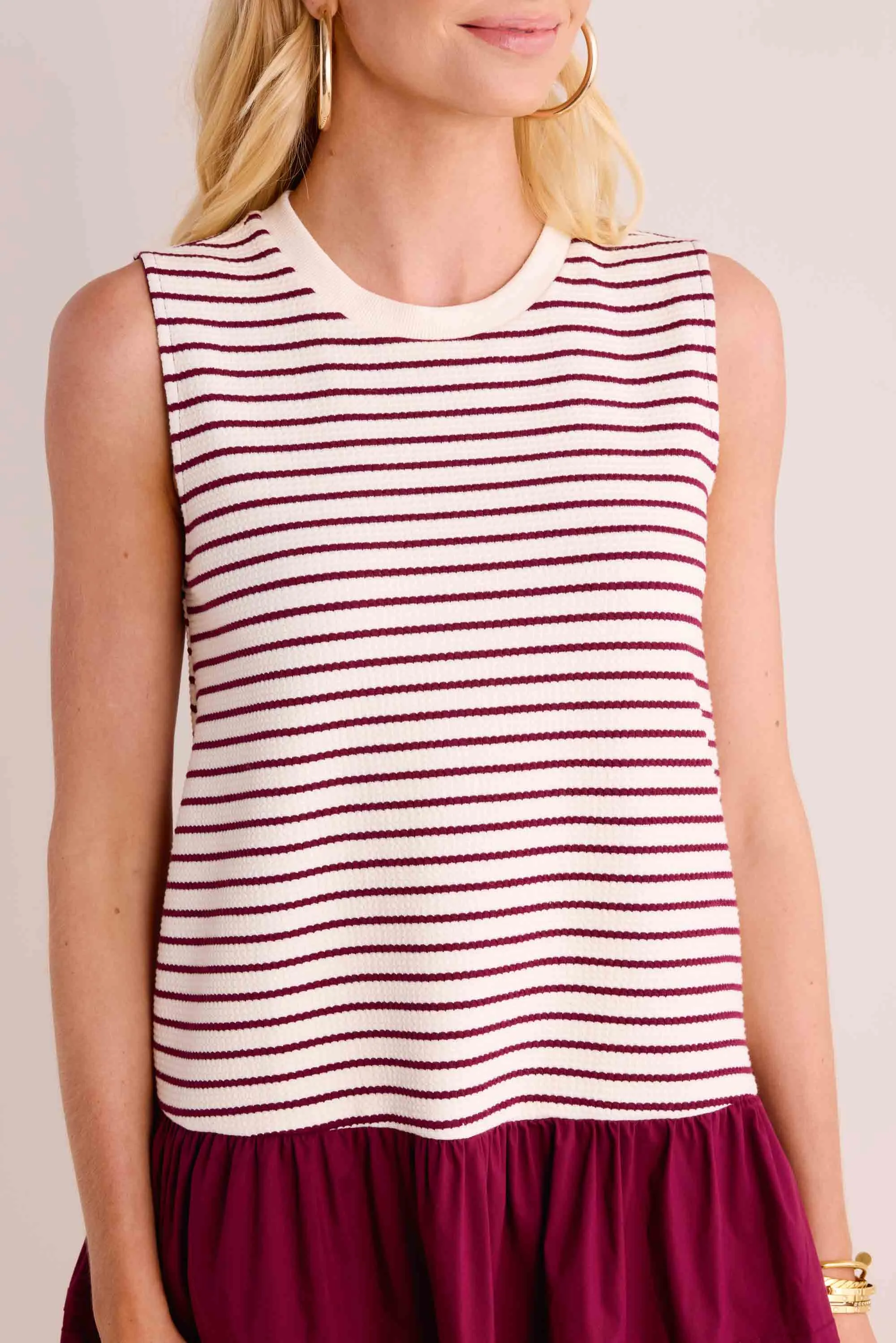 Faye Dress- Burgundy