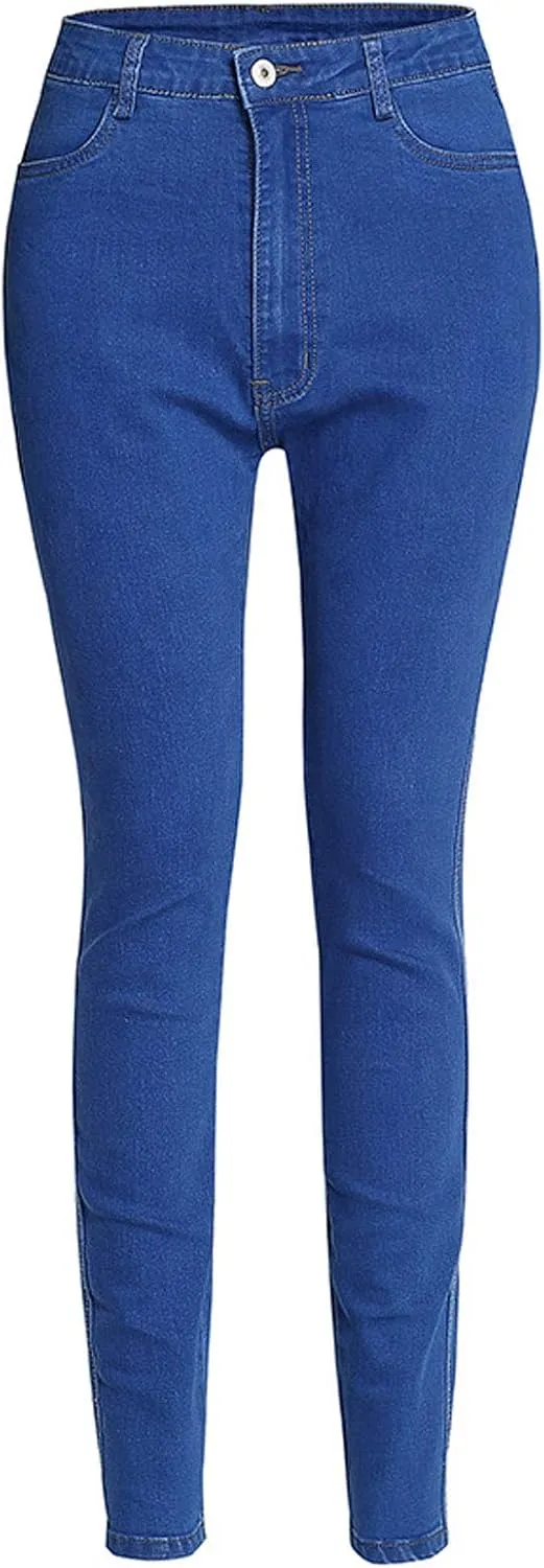Flygo Women's Basic High Waisted Stretchy Skinny Jeans Leggings