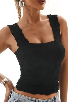 Jacquard Floral Slip Tank