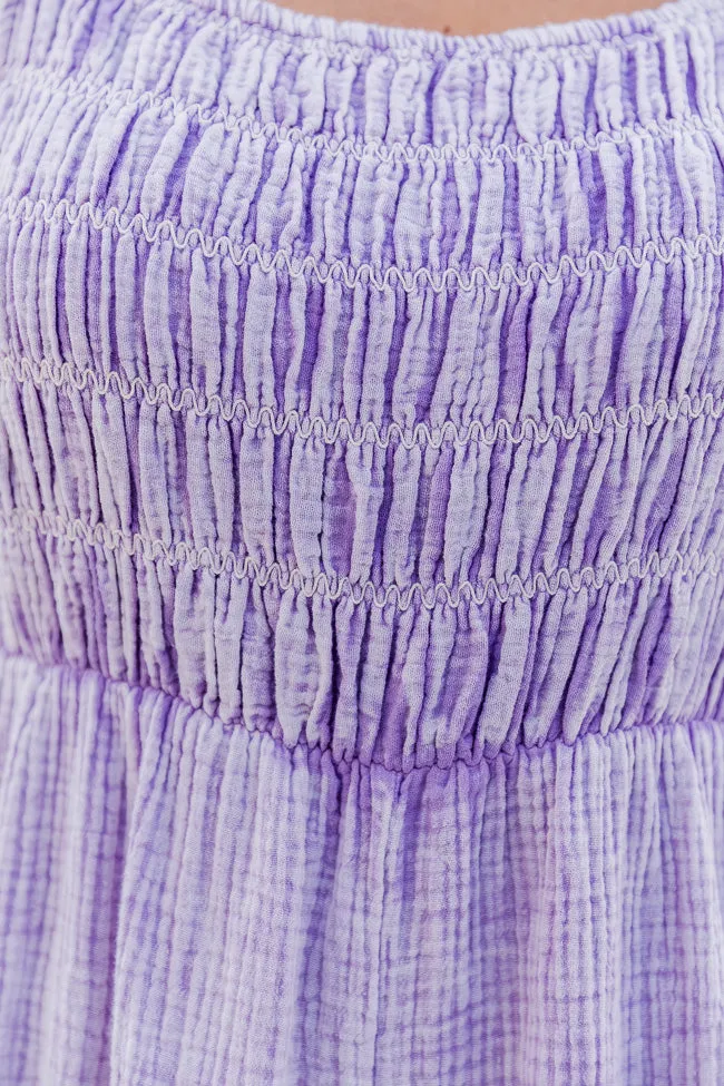 Jump For Joy Lavender Gauze Jumpsuit