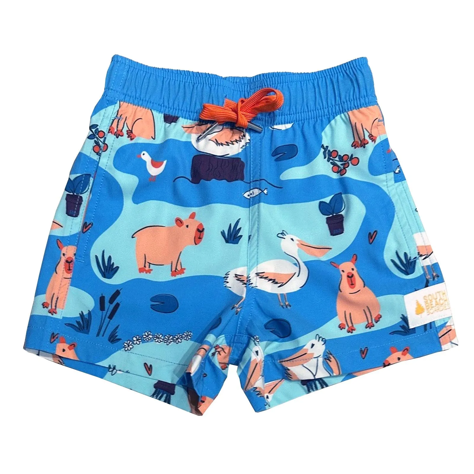 Kids Stretchy Trunks: Capybara & Crew