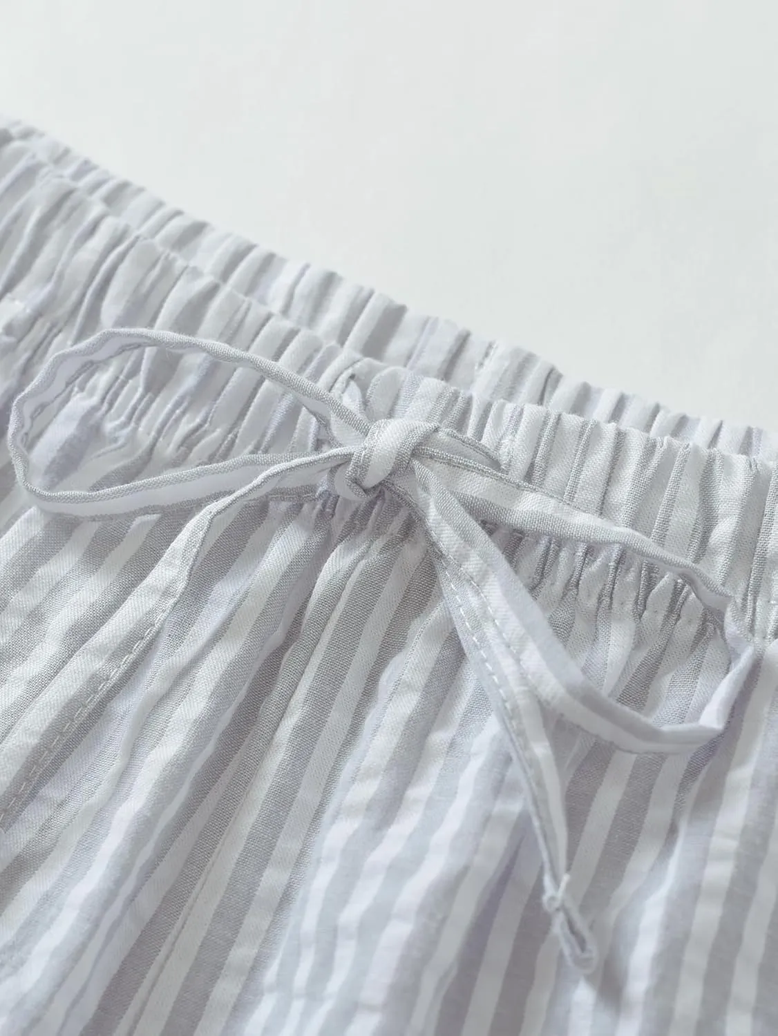 Latuza Women's Cotton Pajama Shorts Soft Seersucker Sleep Shorts Pack