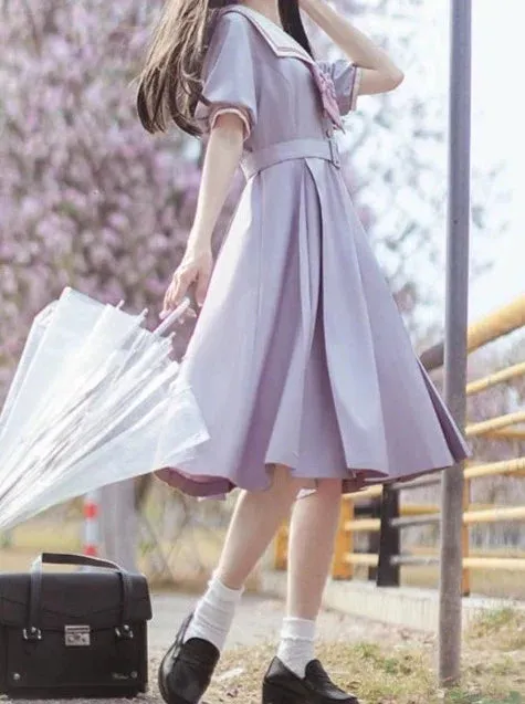 Light Dress Sailor College Purple