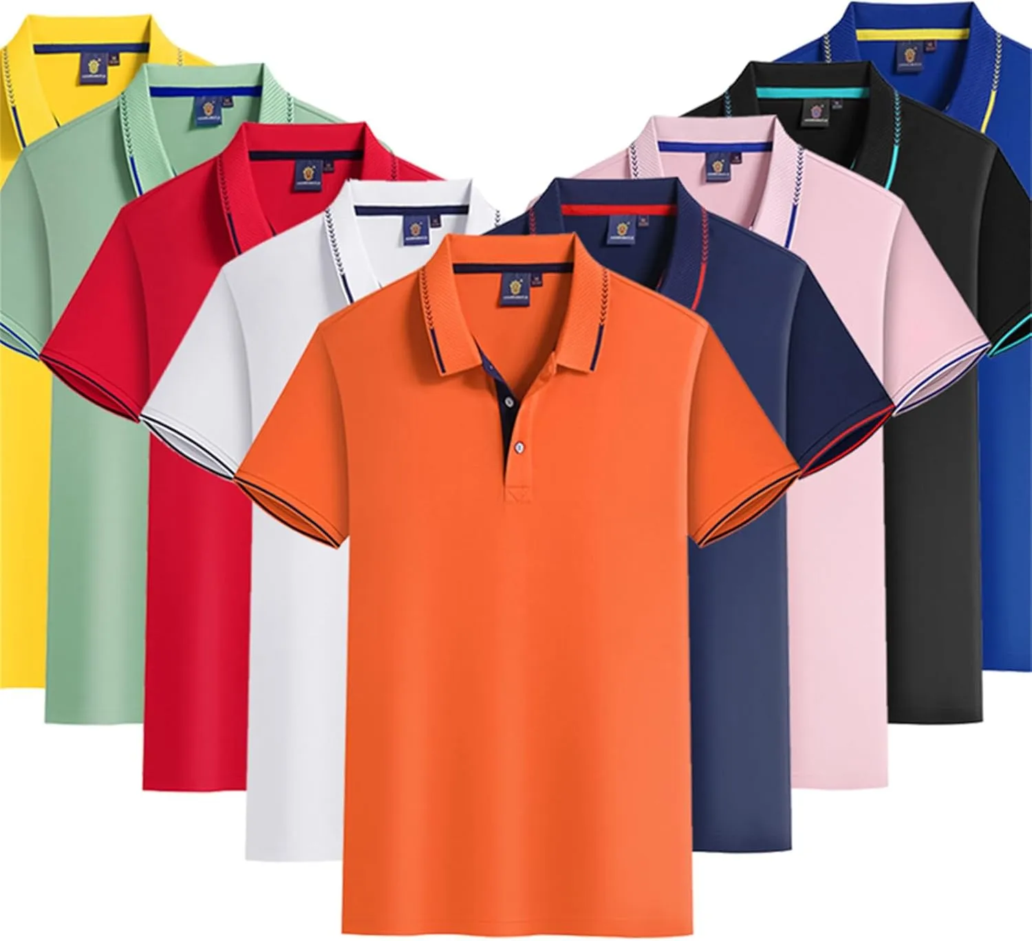 Men's Polo Shirt Summer Regular-Fit Classic Short Sleeve Quick Dry Golf Polo Shirts for Men S-5XL
