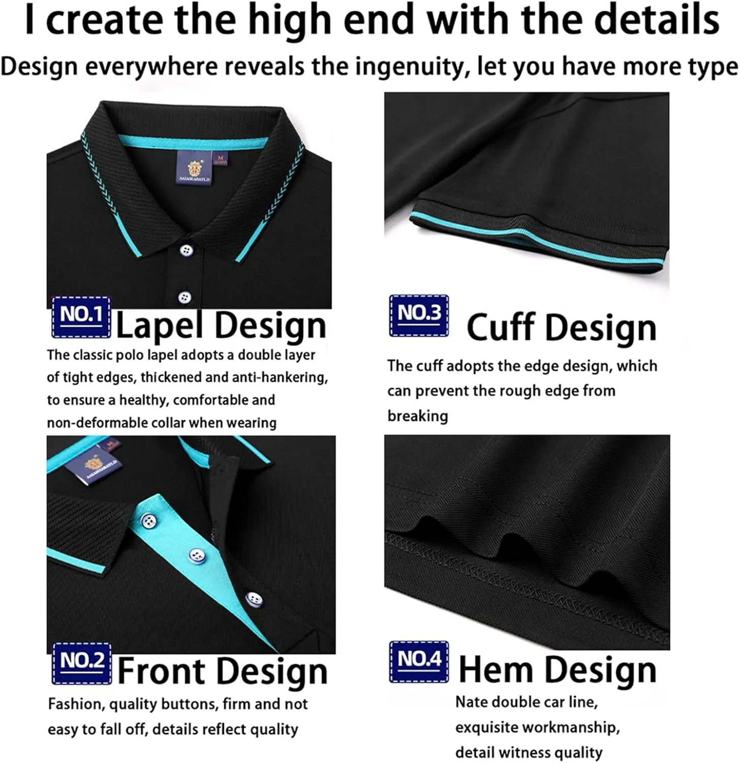 Men's Polo Shirt Summer Regular-Fit Classic Short Sleeve Quick Dry Golf Polo Shirts for Men S-5XL