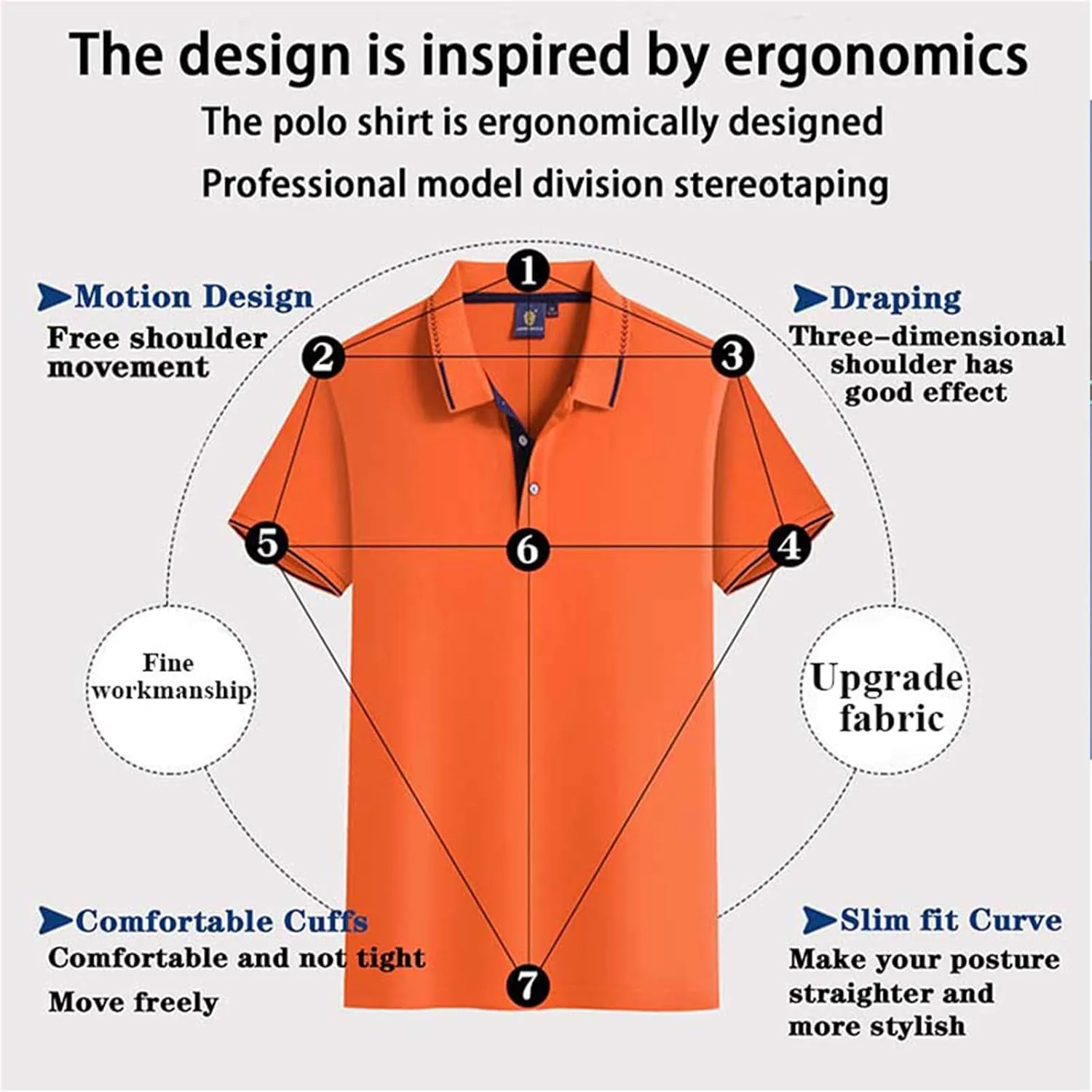 Men's Polo Shirt Summer Regular-Fit Classic Short Sleeve Quick Dry Golf Polo Shirts for Men S-5XL