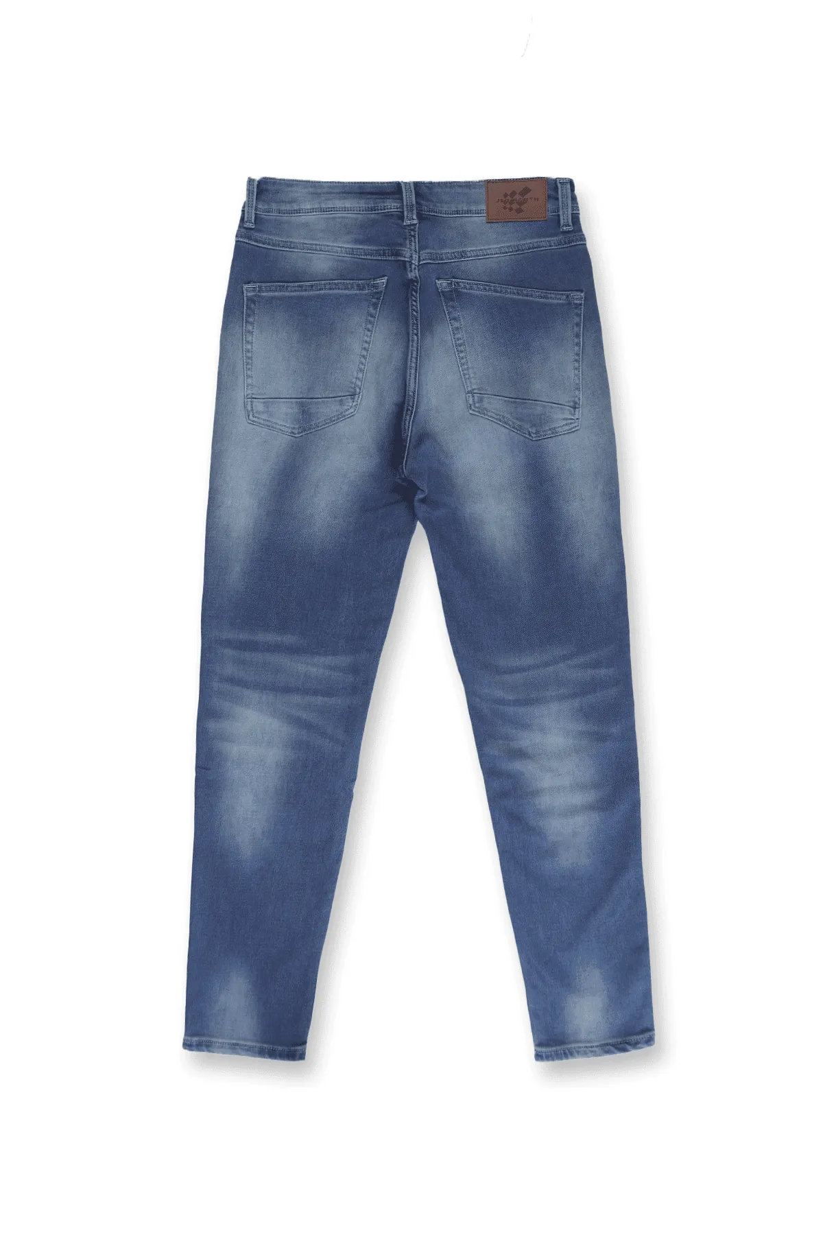 Men's Premium Fitted Stretchy Jeans - Faded Dark Blue