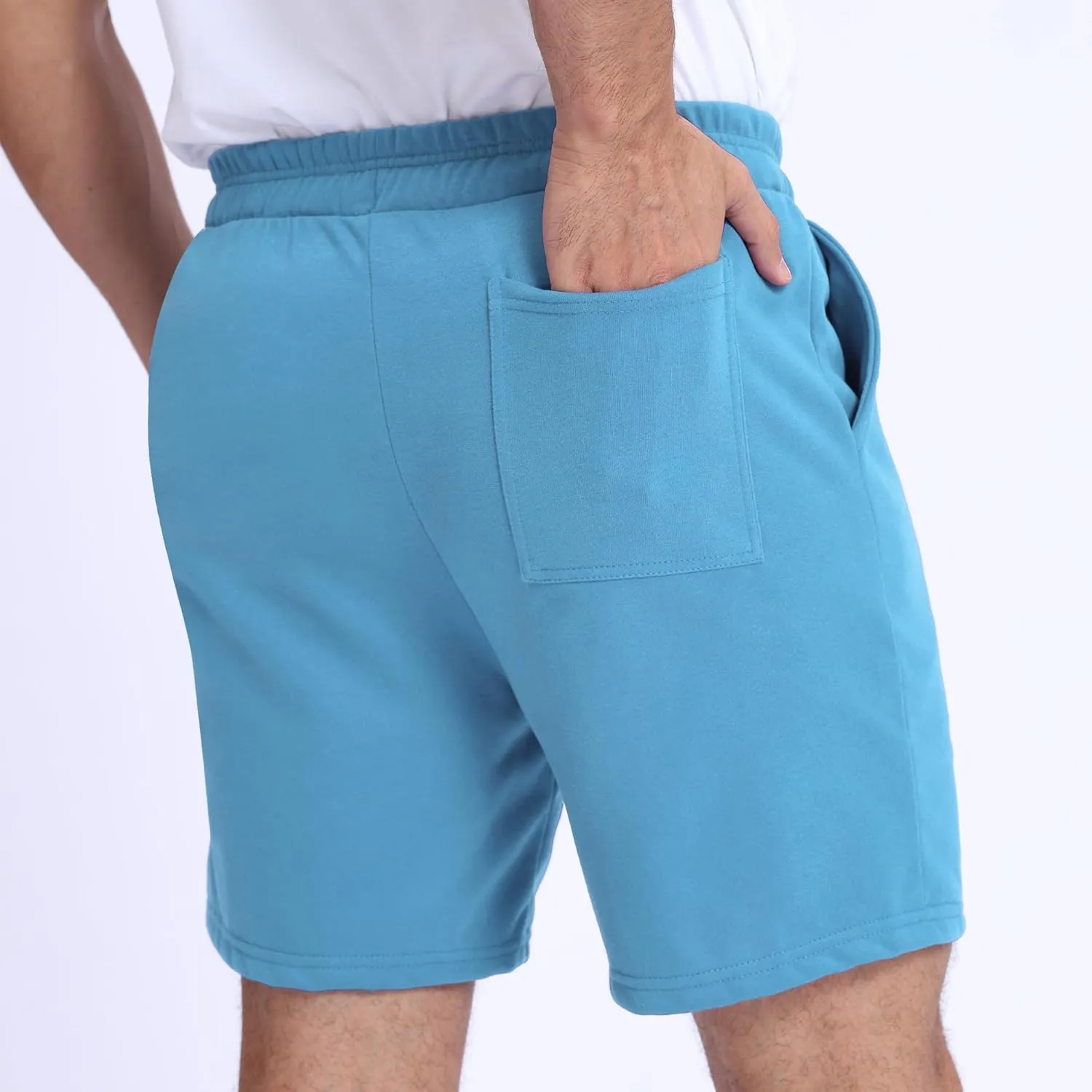Mens Shorts 100% Cotton with Pockets  Lightweight, Soft Athletic Shorts for Lounge, Sleep, Workout