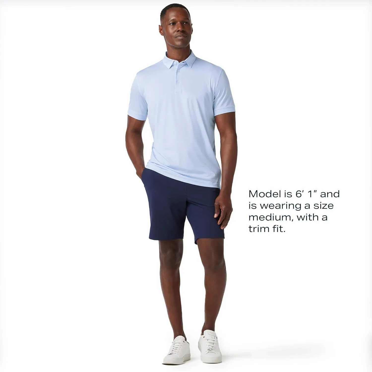 Mizzen Main Versa Men's Performance Short-Sleeve Polo - Lightweight, Moisture-Wicking, UPF 50 , 4-Way Stretch - Classic Fit