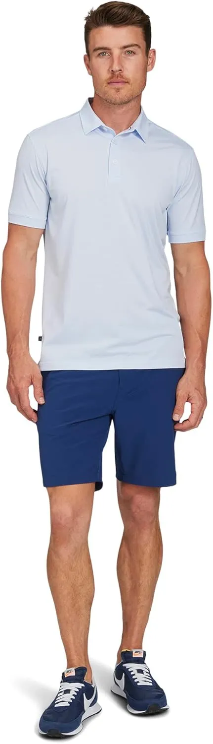 Mizzen Main Versa Men's Performance Short-Sleeve Polo - Lightweight, Moisture-Wicking, UPF 50 , 4-Way Stretch - Classic Fit