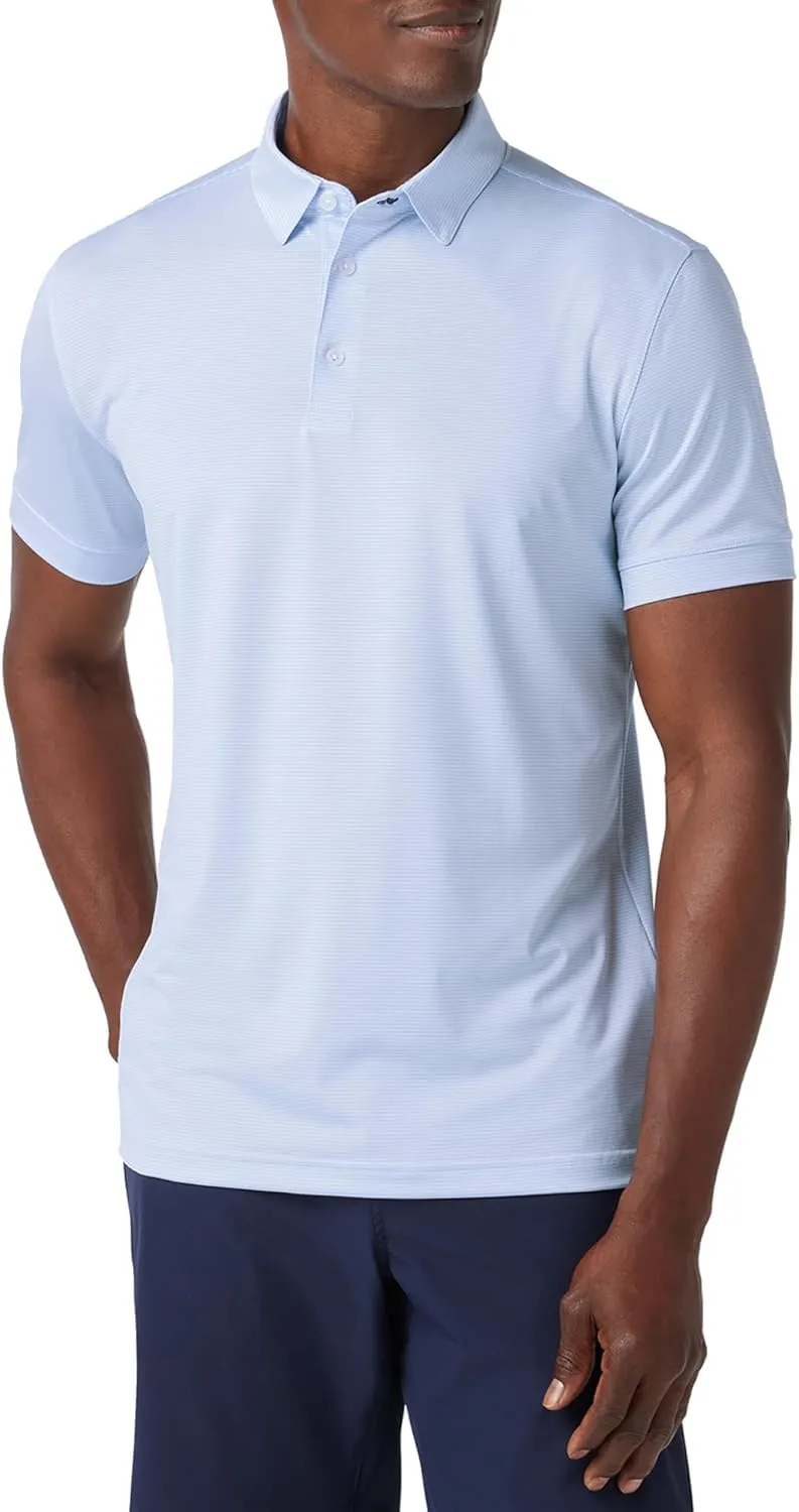Mizzen Main Versa Men's Performance Short-Sleeve Polo - Lightweight, Moisture-Wicking, UPF 50 , 4-Way Stretch - Classic Fit