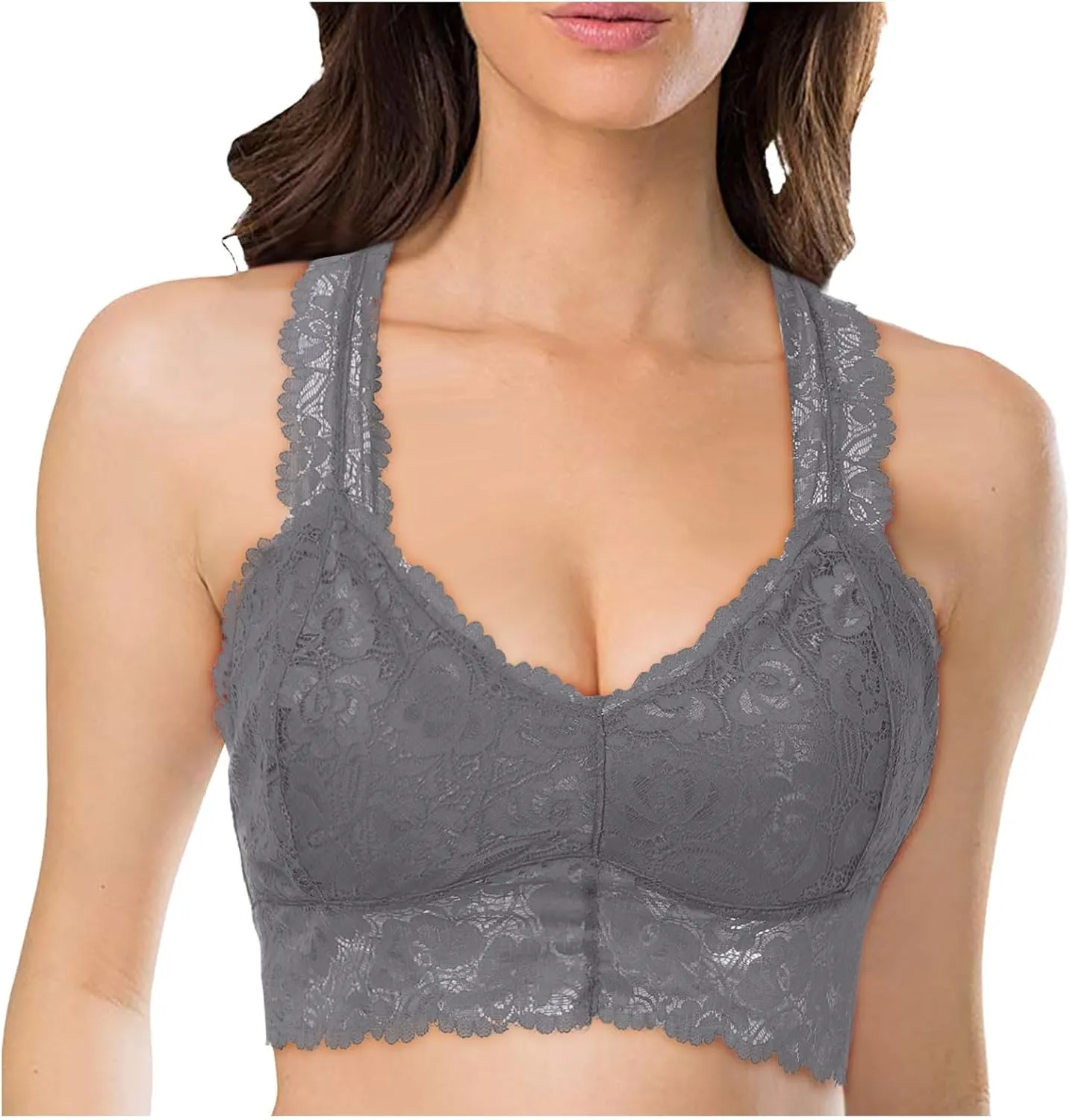 Sports Bras for Women Wirefree Breathable Racerback Padded Yoga Exercise Athletic Bras Bralette