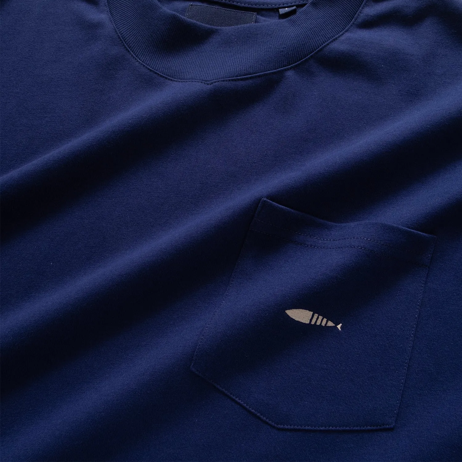 (TP1306) Fish Logo Embroidery Pocket Tee