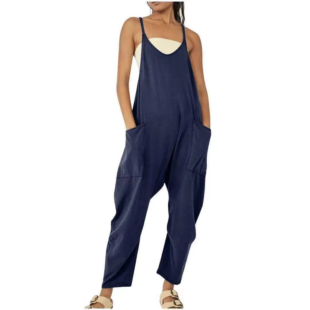 Two Shoulder Sleeveless Daily Jumpsuit SKJ23103