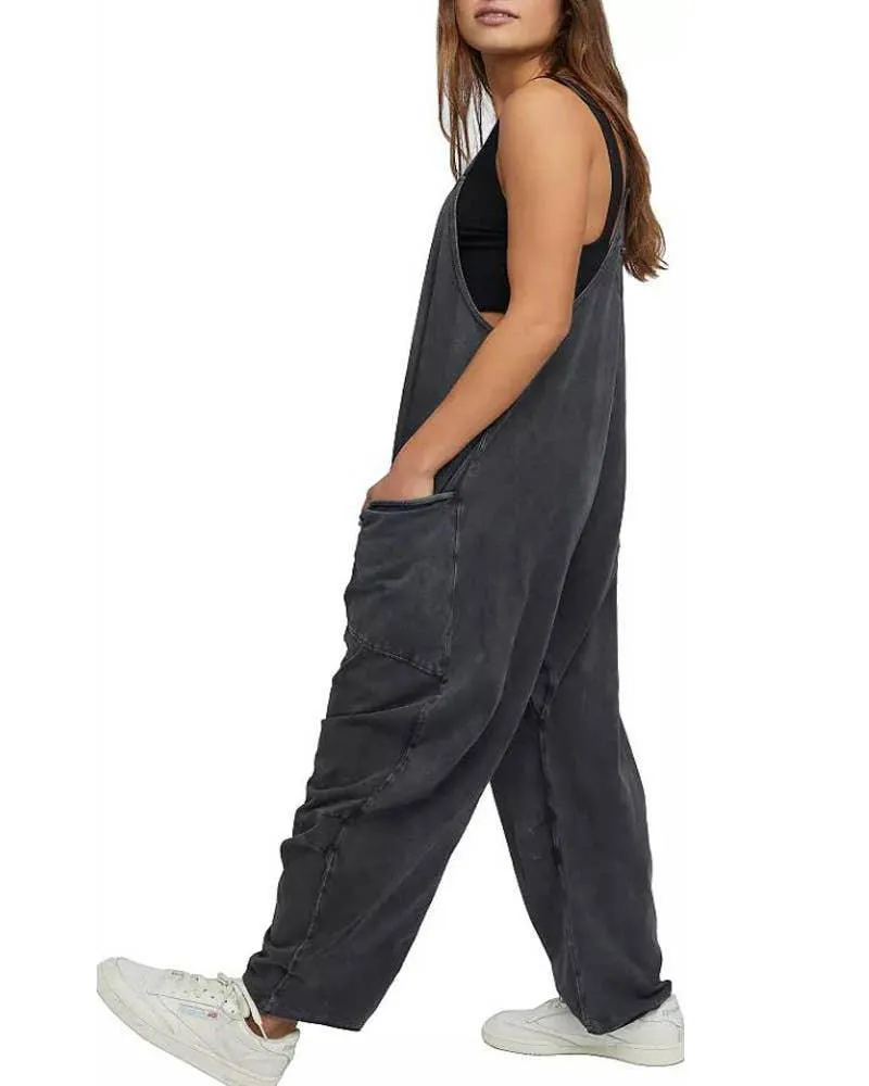 Two Shoulder Sleeveless Daily Jumpsuit SKJ23103