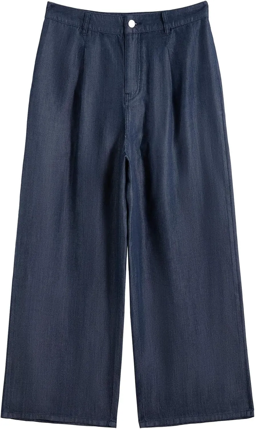 Women Casual Trousers Office Relaxed Straight-Leg Pants High Ladies Trousers Baggy Wide Leg Female