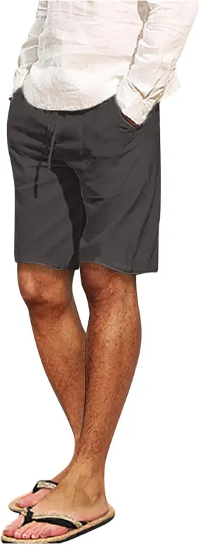 Ymosrh Dress Shorts for Mens Pants Comfortable Soft Pocket Solid Color Shorts Men's Cargo
