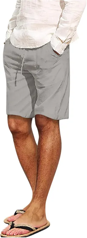 Ymosrh Dress Shorts for Mens Pants Comfortable Soft Pocket Solid Color Shorts Men's Cargo